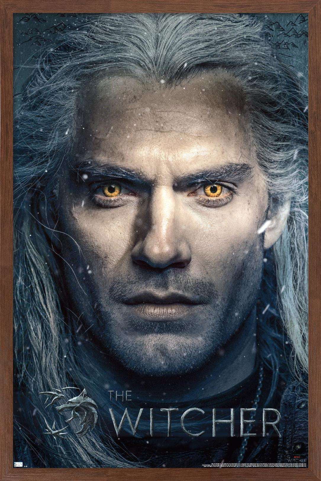 Netflix The Witcher - Closeup Wall Poster, 22.375" x 34", Framed
