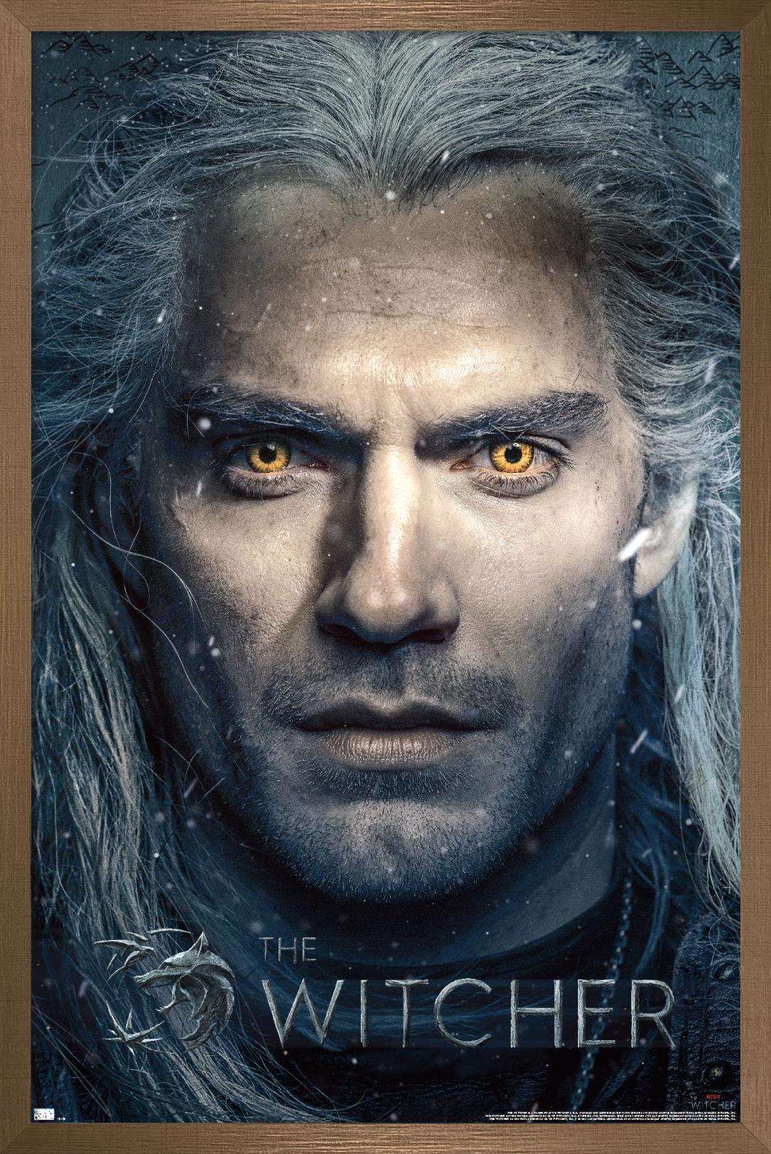 Netflix The Witcher - Closeup Wall Poster, 22.375" x 34", Framed