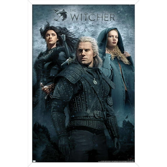 Netflix The Witcher - Key Art Wall Poster, 14.725" x 22.375", Framed