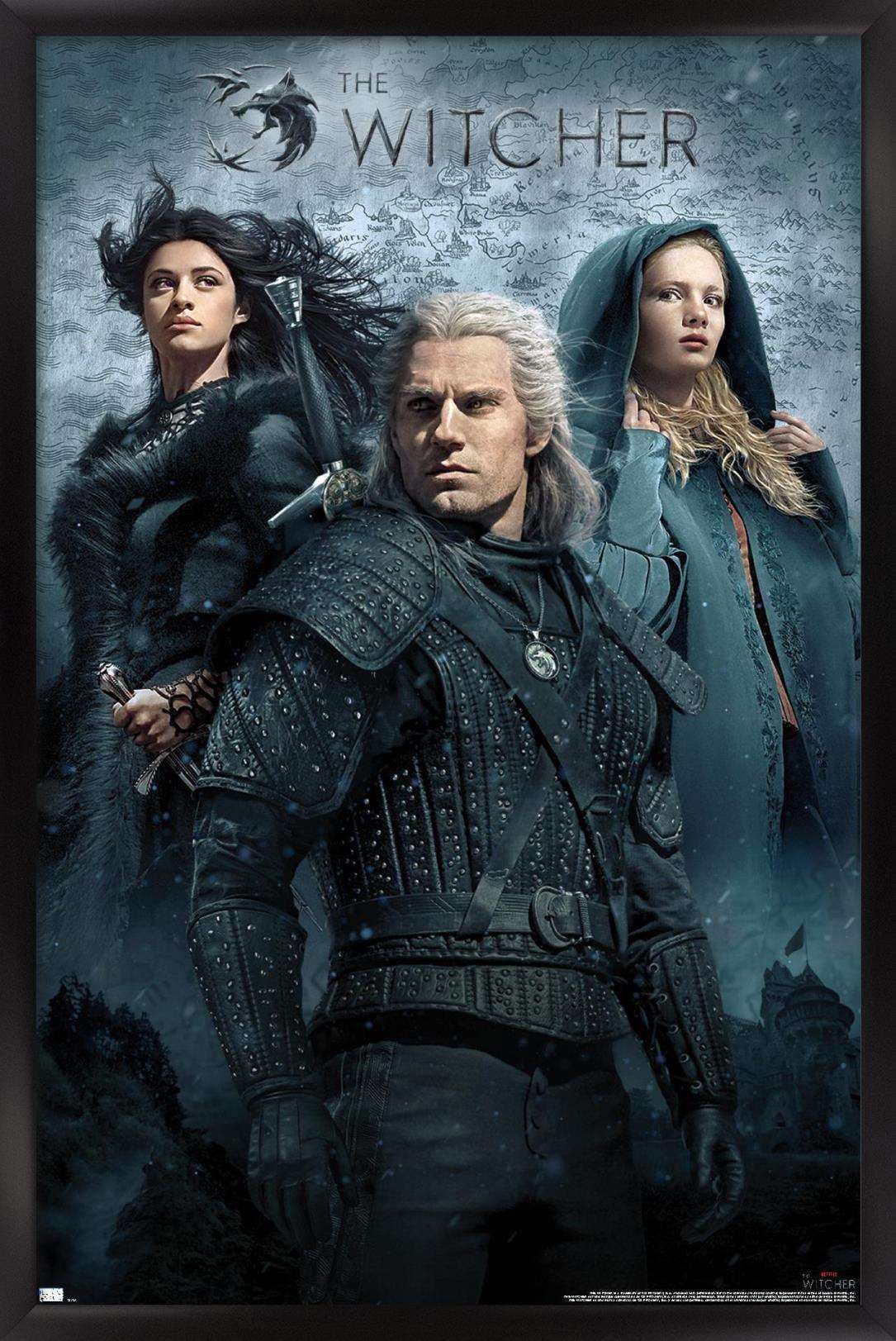 Netflix The Witcher - Key Art Wall Poster, 22.375" x 34", Framed