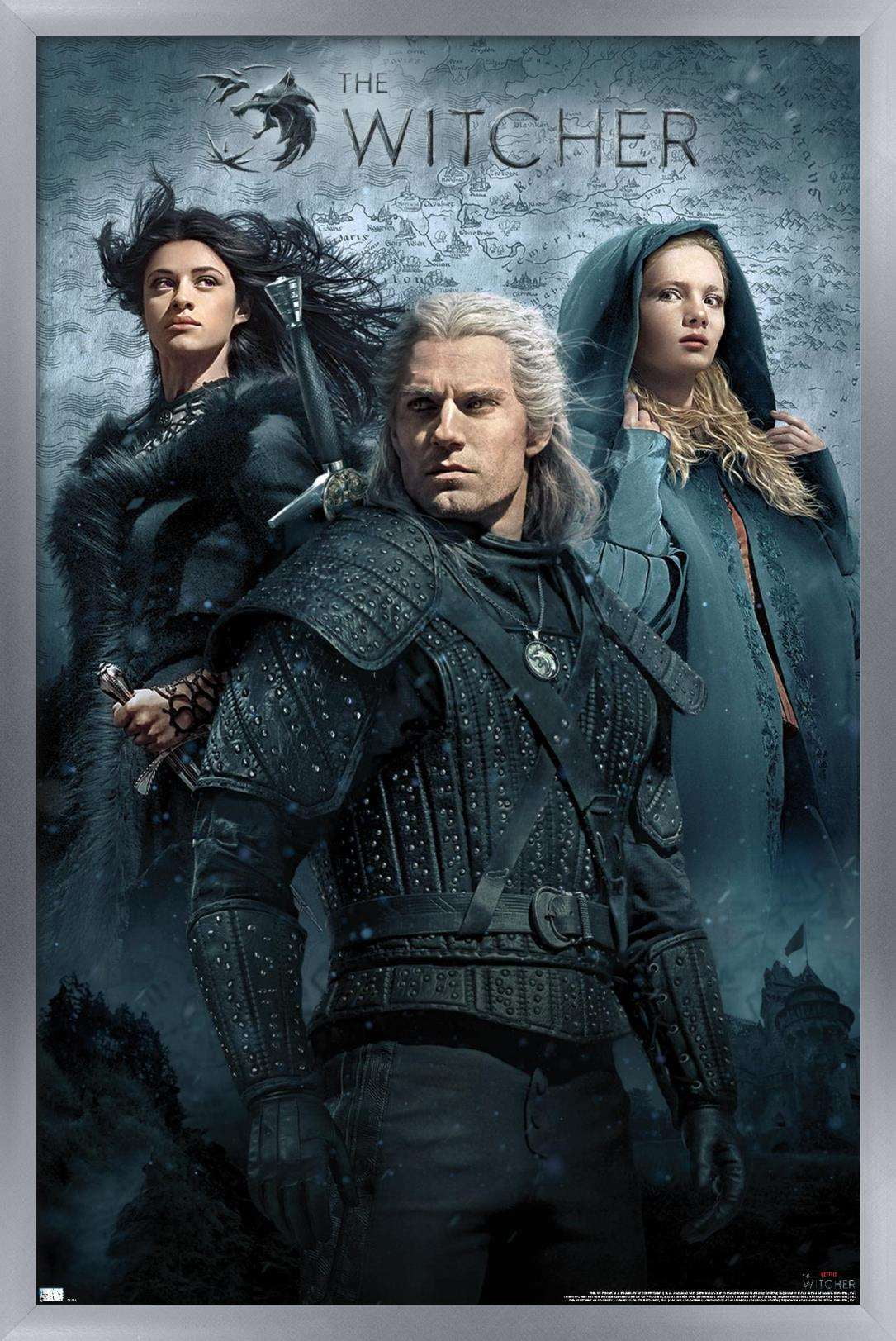 Netflix The Witcher - Key Art Wall Poster, 22.375" x 34", Framed