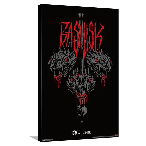 Netflix The Witcher Season 2 - Basilisk Canvas Wall Poster, 22.375" x 34"