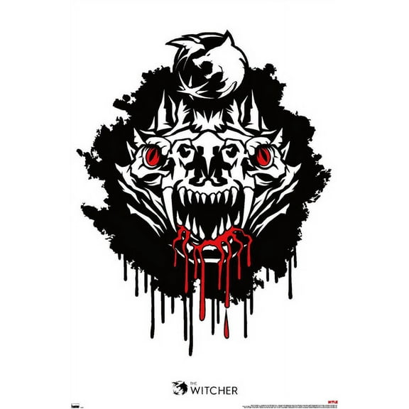 Netflix The Witcher Season 2 - Basilisk Head Wall Poster, 22.375" x 34"