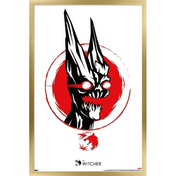 Netflix The Witcher Season 2 - Chernobog Wall Poster, 22.375" x 34", Framed