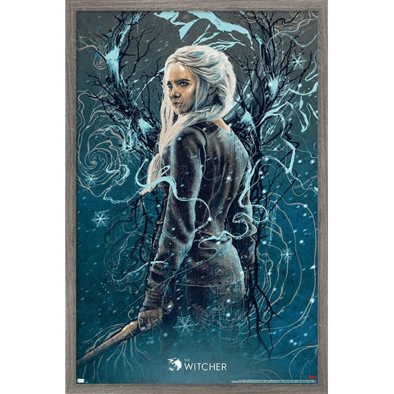 Netflix The Witcher Season 2 - Ciri Wall Poster, 14.725" x 22.375", Framed