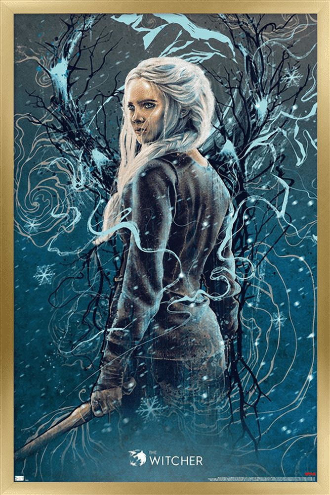 Netflix The Witcher Season 2 - Ciri Wall Poster, 22.375" x 34", Framed ...