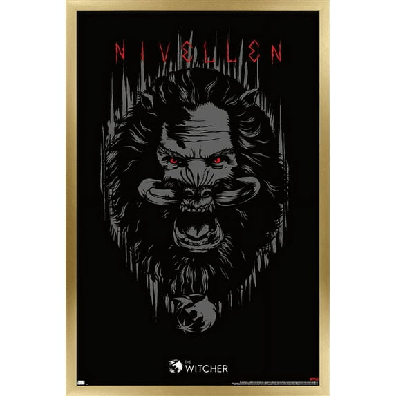 Netflix The Witcher Season 2 - Nivellen Wall Poster, 14.725" x 22.375", Framed