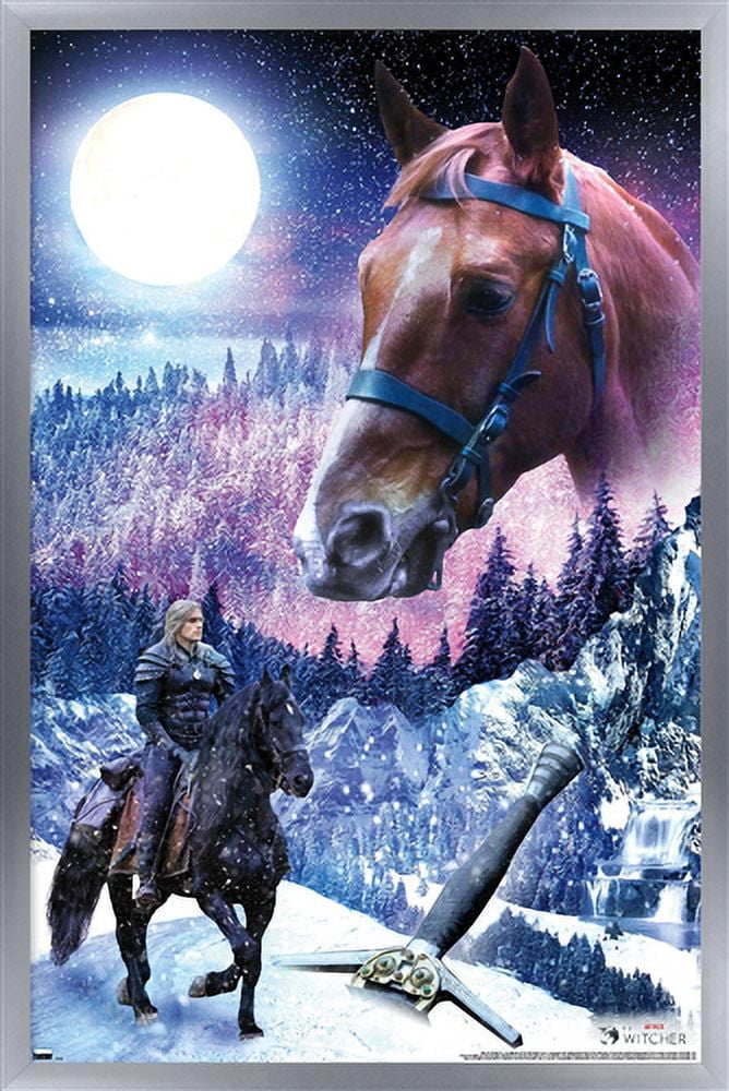 Netflix The Witcher Season 2 - Roach Wall Poster, 22.375" x 34", Framed