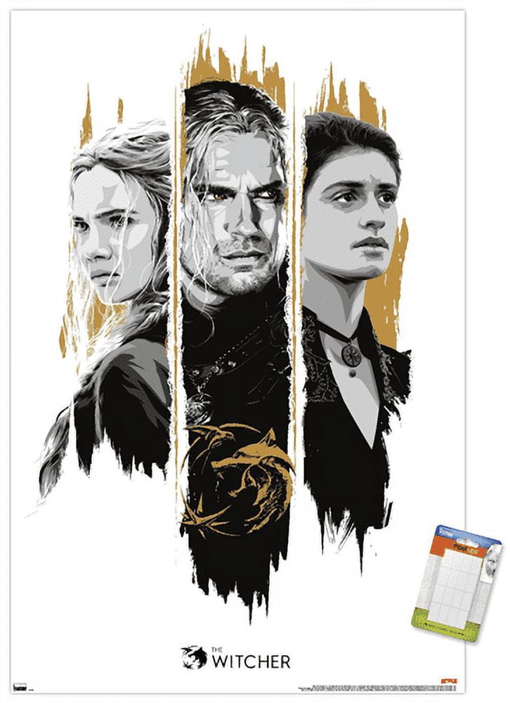 Netflix The Witcher Season 2 - Trio Wall Poster, 22.375" x 34"