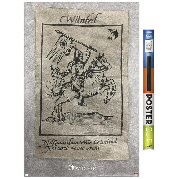 Netflix The Witcher Season 2 - Wanted War Criminal Wall Poster, 22.375" x 34"
