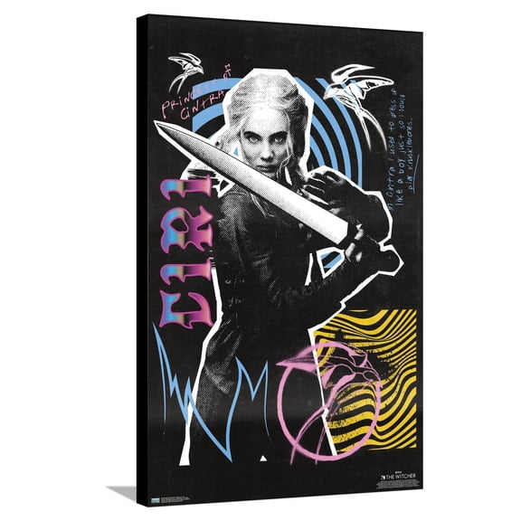 Netflix The Witcher: Season 3 - Ciri Canvas Wall Poster, 22.375" x 34"
