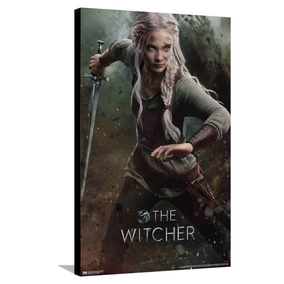 Netflix The Witcher: Season 3 - Ciri One Sheet Canvas Wall Poster, 22.375" x 34"