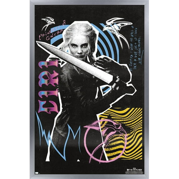 Netflix The Witcher: Season 3 - Ciri Wall Poster, 14.725" x 22.375" Framed