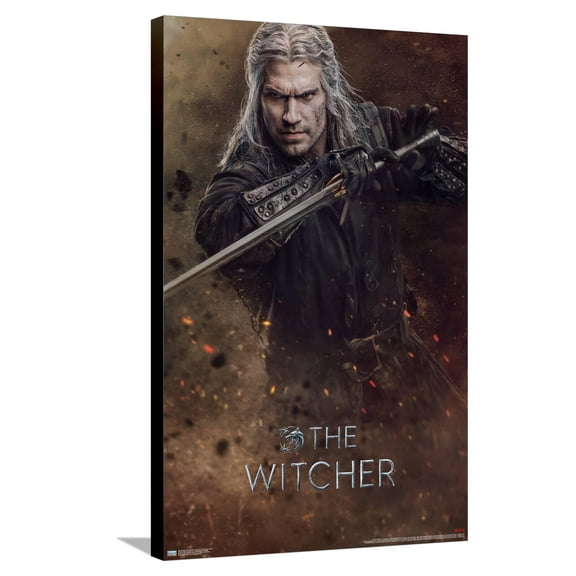 Netflix The Witcher: Season 3 - Geralt One Sheet Canvas Wall Poster, 22.375" x 34"