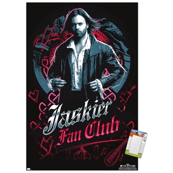 Netflix The Witcher: Season 3 - Jaskier Fan Club Wall Poster, 14.725" x 22.375"