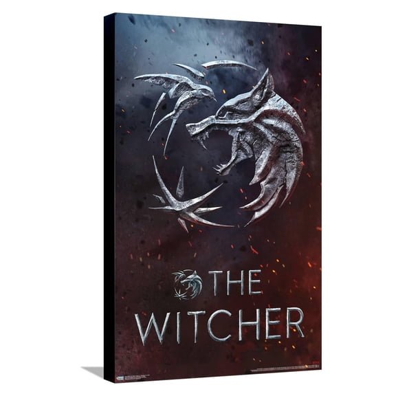 Netflix The Witcher: Season 3 - Medallion One Sheet Canvas Wall Poster, 14.725" x 22.375"