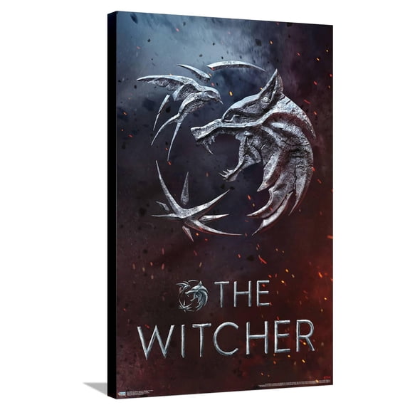 Netflix The Witcher: Season 3 - Medallion One Sheet Canvas Wall Poster, 22.375" x 34"
