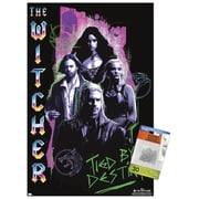 Netflix The Witcher Season 3 - Tied By Destiny Wall Poster with Push Pins, 14.725" x 22.375"
