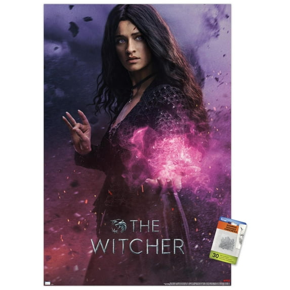 Netflix The Witcher: Season 3 - Yennefer One Sheet Wall Poster with Pushpins, 22.375" x 34"