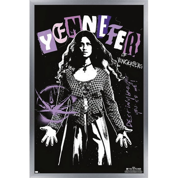 Netflix The Witcher: Season 3 - Yennefer Wall Poster, 14.725" x 22.375" Framed