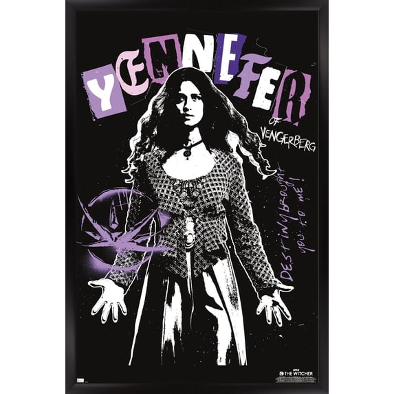 Netflix The Witcher: Season 3 - Yennefer Wall Poster, 14.725" x 22.375" Framed