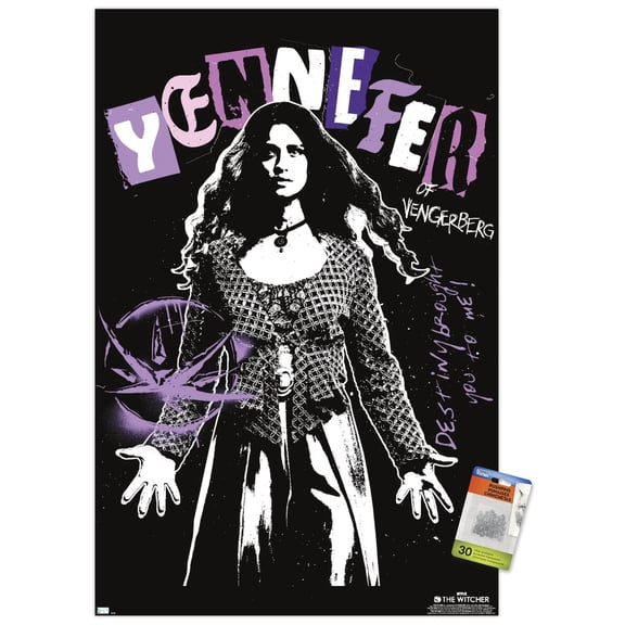 Netflix The Witcher: Season 3 - Yennefer Wall Poster with Pushpins, 22.375" x 34"