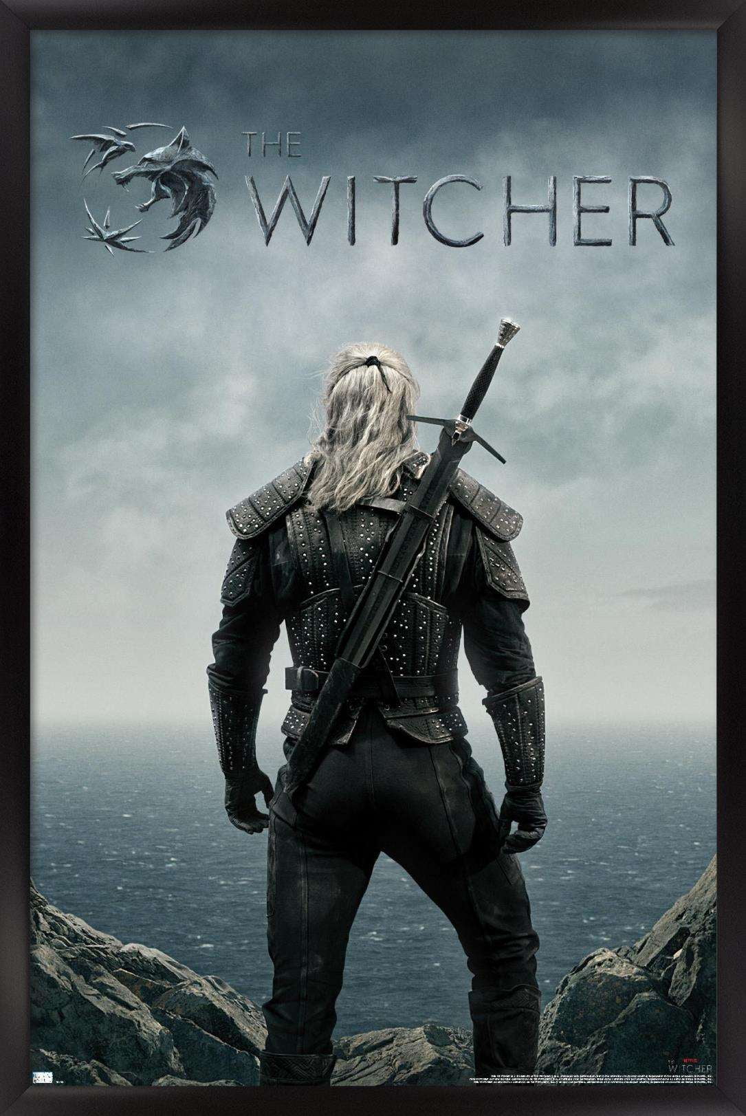 Netflix The Witcher - Teaser Wall Poster, 14.725" x 22.375", Framed