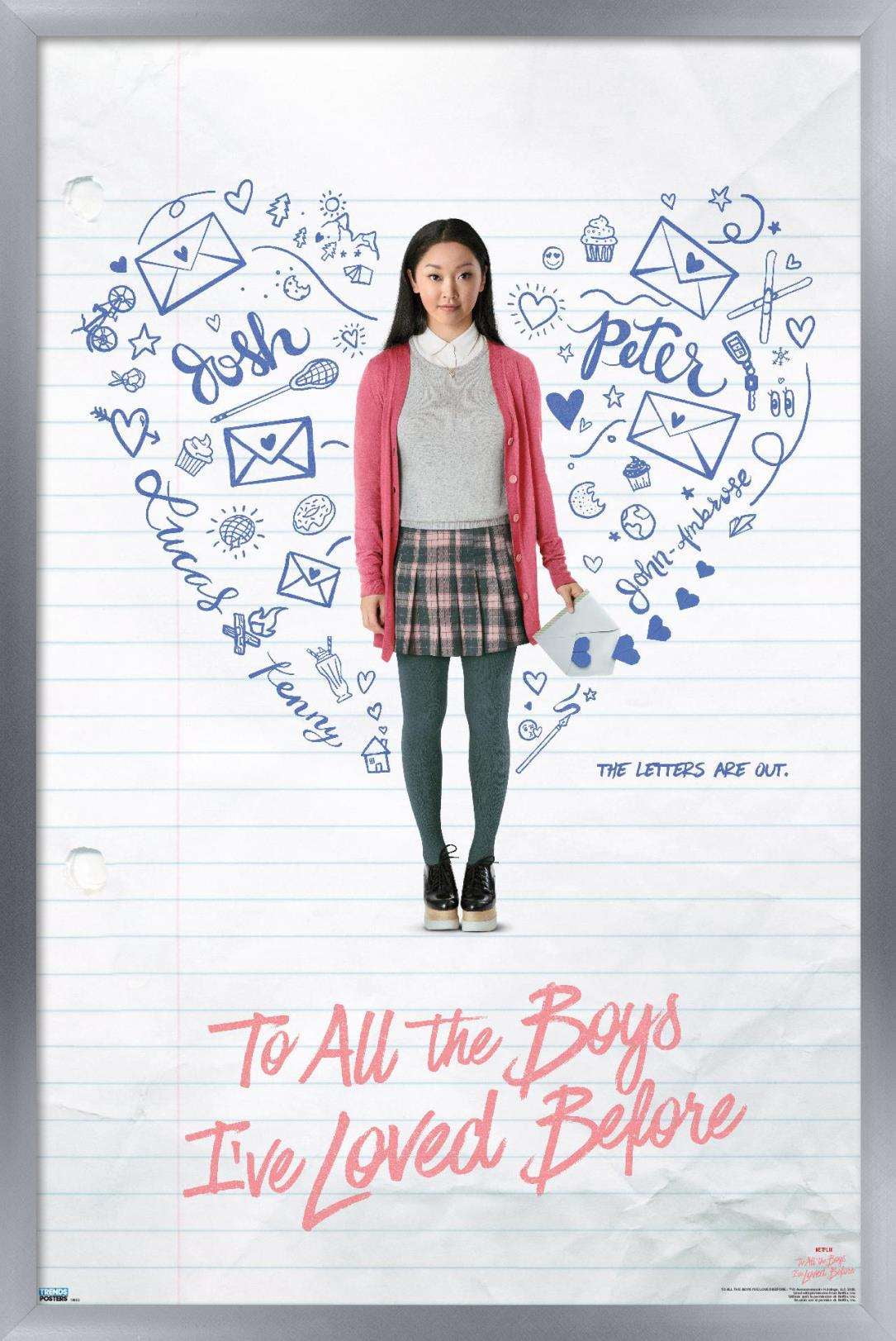 Netflix To All the Boys I've Loved Before - Key Art Wall Poster, 22.375" x 34", Framed