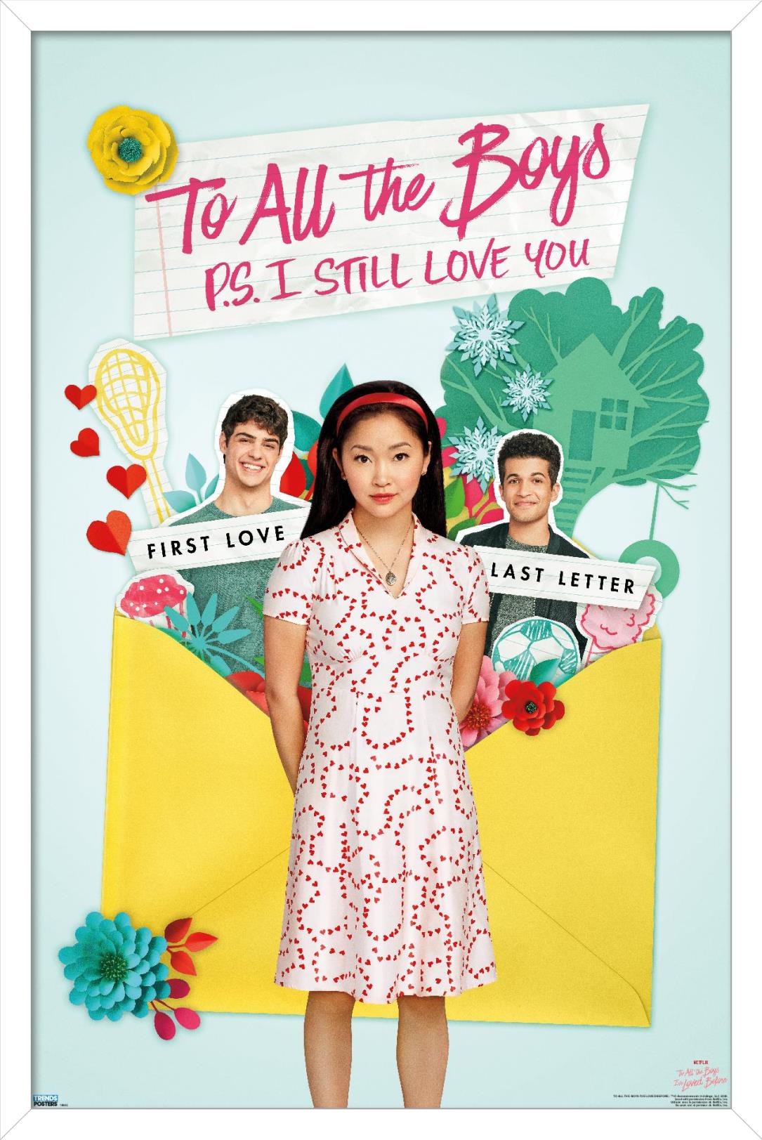 Netflix To All the Boys: P.S. I Still Love You - One Sheet Wall Poster, 22.375" x 34", Framed