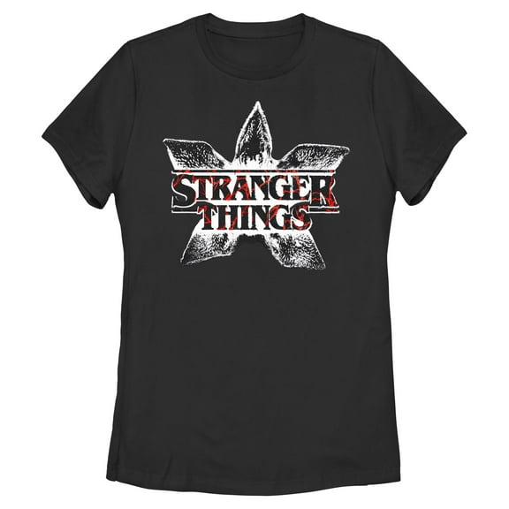 Netflix Women's Stranger Things Demogorgon Head Classic Logo T Shirt