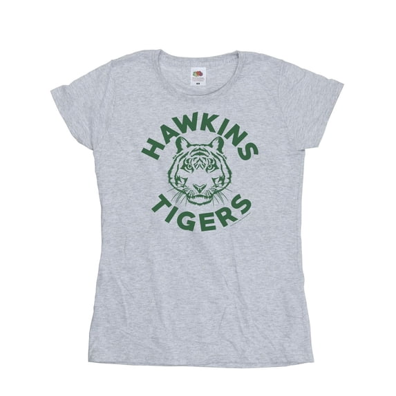 Netflix Womens Stranger Things Hawkins Tigers Cotton T-Shirt