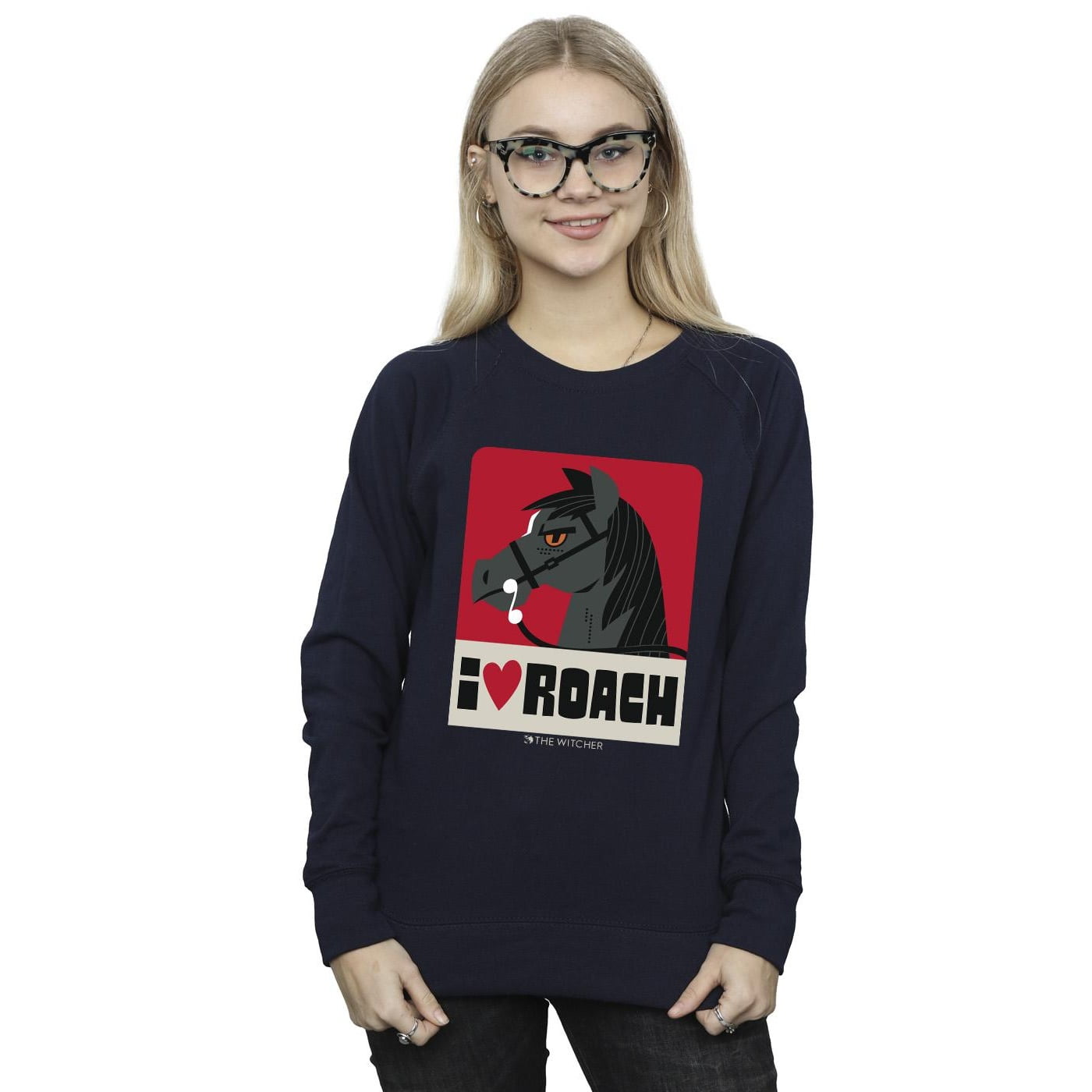 Netflix Womens The Witcher I Heart Roach Sweatshirt