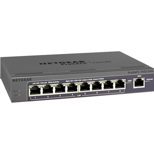 Netgear FVS318G100NASM Netgear FVS318G ProSafe 8 Port Gigabit VPN