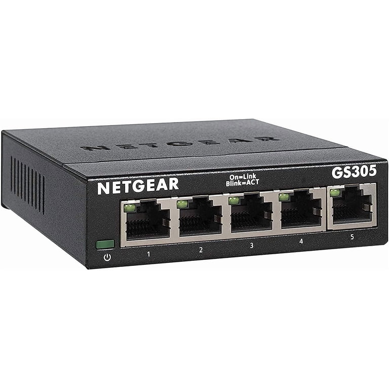 NETGEAR 5-Port Gigabit Ethernet Unmanaged Switch (GS305), Desktop