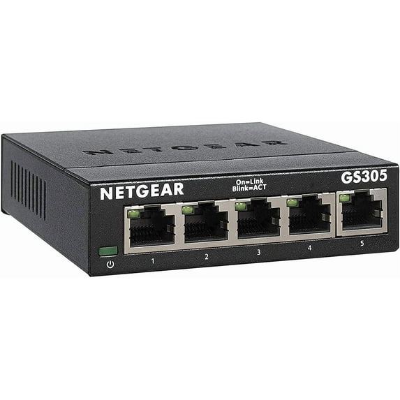Netgear 5-Port Gigabit Ethernet Unmanaged Essentials Switch (GS305)