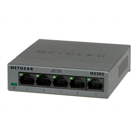 NETGEAR - 5-Port Gigabit Ethernet Switch - Gray
