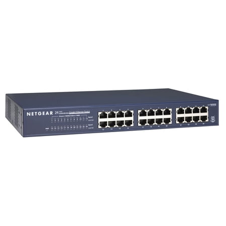 NETGEAR 24-Port Gigabit Ethernet Unmanaged Switch (JGS524) - Desktop or Rackmount, and Limited Lifetime Protection