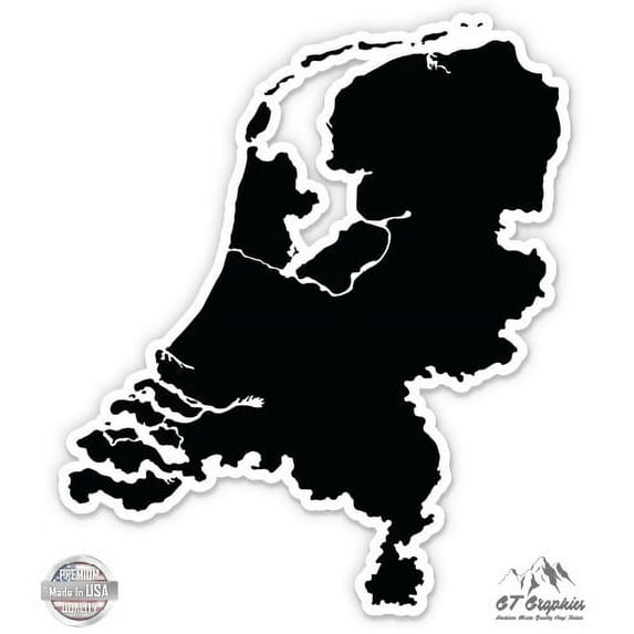 Netherlands - 8" Vinyl Sticker - For Car Laptop I-Pad - Waterproof Decal