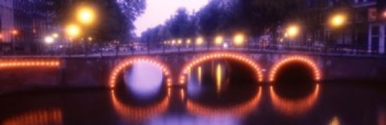 Netherlands Amsterdam Canvas Art - Panoramic Images (36 x 12)
