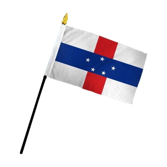 Netherlands Antilles 4x6in Stick Flag