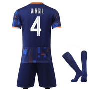 Netherlands Away UEFA Euro Cup 2024 #4 Virgil Soccer Jersey