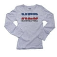 thumbnail image 1 of Netherlands Beach Volleyball - Olympic Games - Rio - Flag Women's Long Sleeve Grey T-Shirt, 1 of 2