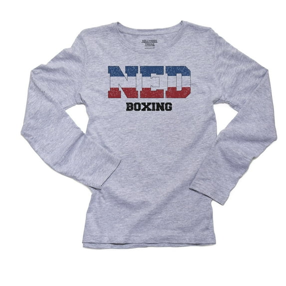 Netherlands Boxing - Olympic Games - Rio - Flag Women's Long Sleeve Grey T-Shirt