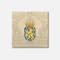 thumbnail image 1 of Netherlands Coat Of Arms 4'' X 4'' Square Wooden Coaster, 1 of 3