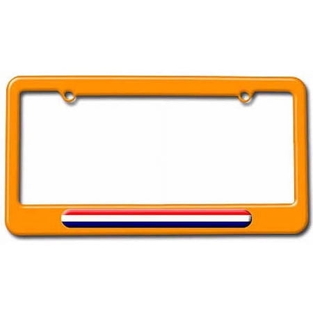 Netherlands Flag, NL License Plate Tag Frame, Multiple Colors