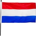 thumbnail image 1 of Netherlands Flag Thick Polyester, Fade Resistant, Brass Grommets, Holland National Flags, 1 of 5