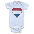 thumbnail image 1 of Netherlands Heart Dutch Flag Baby Bodysuit, 1 of 2
