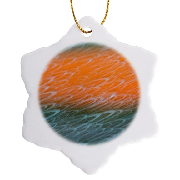 3drose, Netherlands, Nord Holland, Tulips and Rain Drops in Patterns, 3 inch Snowflake Porcelain Ornament