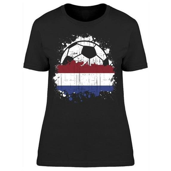 Netherlands Soccer Team T-Shirt Women -Image by Shutterstock Women T-Shirt, Female x-Large