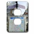 thumbnail image 1 of 3dRose, Netherlands, South Holland, Amsterdam, Street Map - EU20 JEN0182 - Jim Engelbrecht, 2 plug outlet cover, 1 of 1